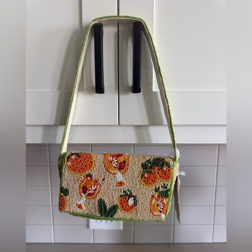 NWT Beaded Aperol Spritz Purse